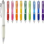 Nash / Curvy Ballpoint Pen - Coloured Barrel & Grip - Black Ink Nash / Curvy Ballpoint Pen - Coloured Barrel & Grip - Black Ink