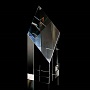 Optical crystal slice diamond award Optical crystal slice diamond award