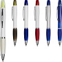Curvy ballpoint pen with highlighter Curvy ballpoint pen with highlighter